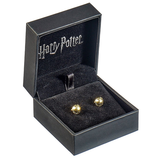 Load image into Gallery viewer, Golden Snitch (Harry Potter) Stud Earrings in Sterling Silver
