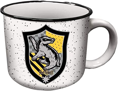 Hufflepuff Hogwarts House Shield (Harry Potter) 14oz Ceramic Campfire Mug