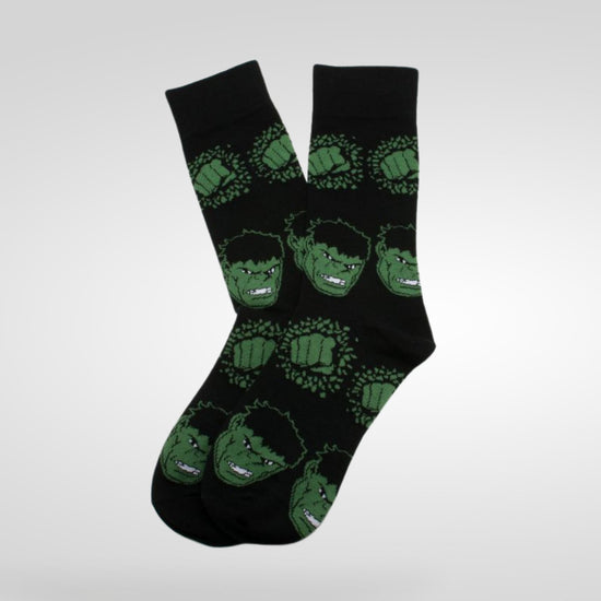 Load image into Gallery viewer, Hulk Smash (Marvel) Black Dress Socks
