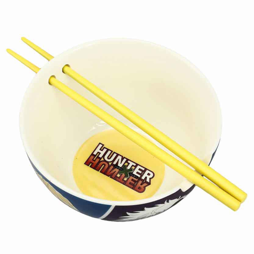 Hunter x Hunter Characters 6" Ceramic Bowl with Chopsticks