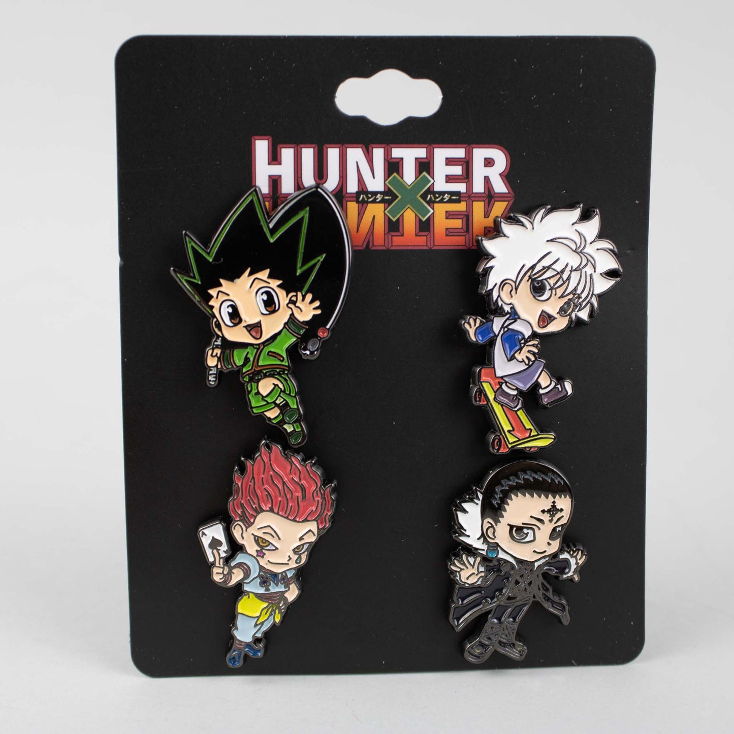 Gon, Killua, Hisoka, & Chrollo (Hunter X Hunter) Enamel Pin Set of 4