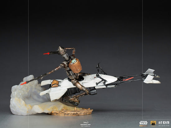 IG-11 and Grogu on Speeder (Star Wars: The Mandalorian) 1:10 Deluxe Scale Statue