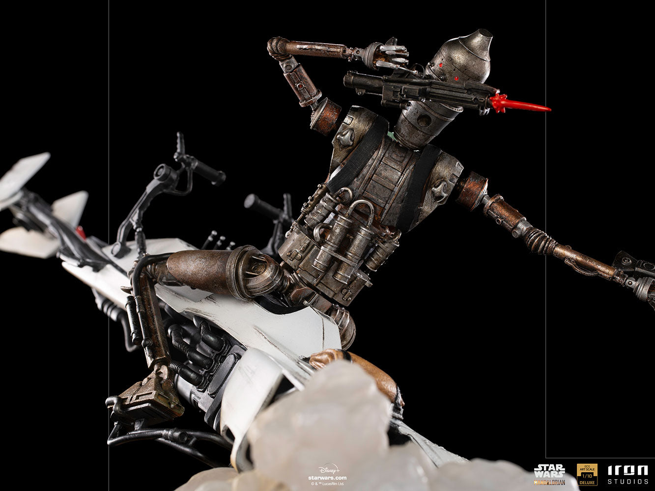 IG-11 and Grogu on Speeder (Star Wars: The Mandalorian) 1:10 Deluxe Scale Statue