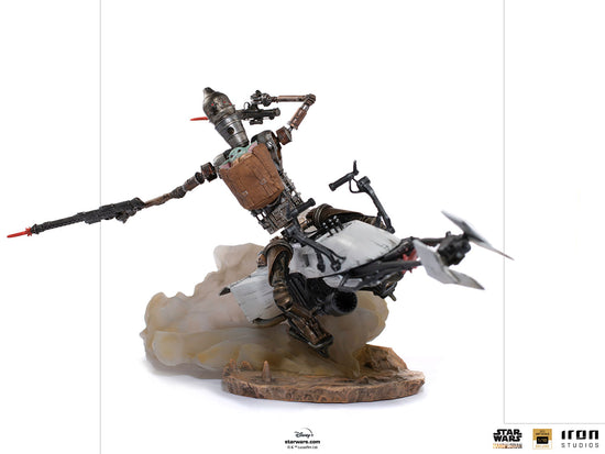 IG-11 and Grogu on Speeder (Star Wars: The Mandalorian) 1:10 Deluxe Scale Statue