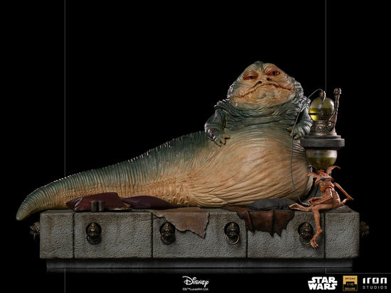 Load image into Gallery viewer, Jabba the Hutt (Star Wars: Return of the Jedi) Deluxe 1:10 Statue by Iron Studios
