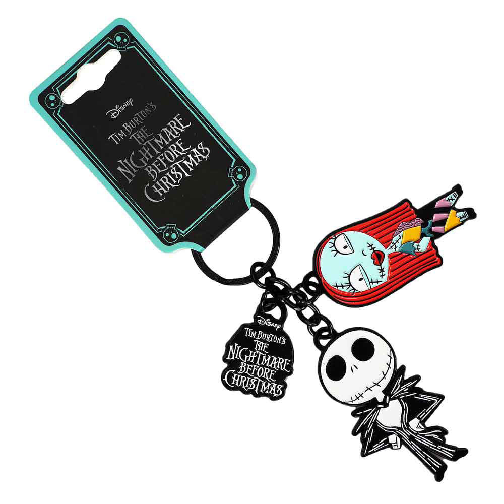 Jack & Sally (Nightmare Before Christmas) Muti Charm Keychain