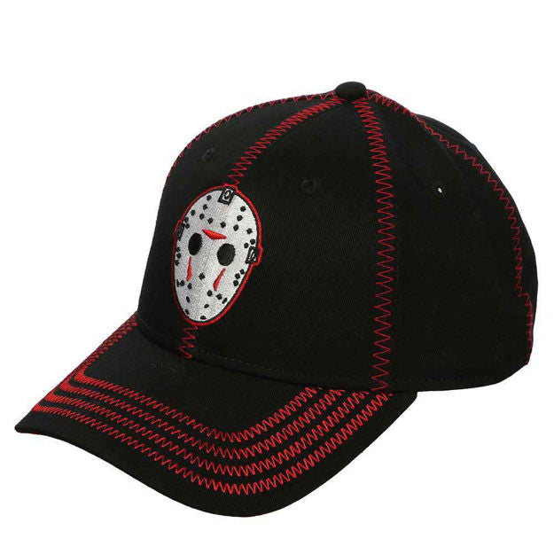 Load image into Gallery viewer, Jason (Friday the 13th) Embroidered Contrast Stitch Hat

