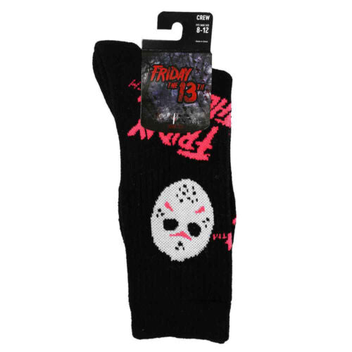 Load image into Gallery viewer, Jason (Friday the 13th) Neon Character Crew Socks
