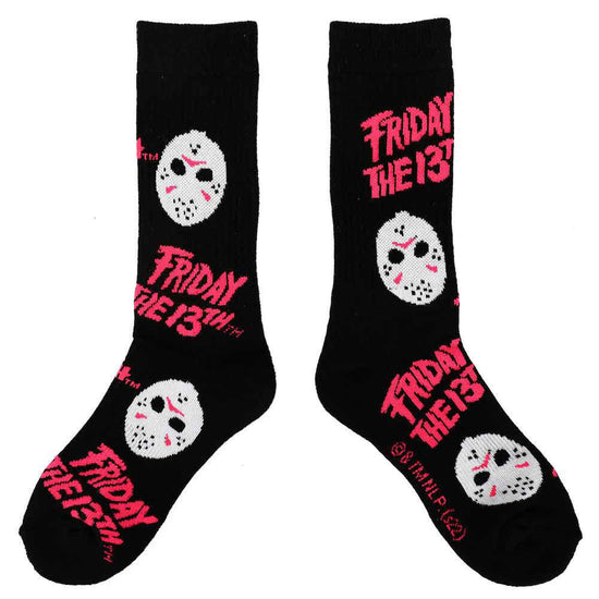 Load image into Gallery viewer, Jason (Friday the 13th) Neon Character Crew Socks
