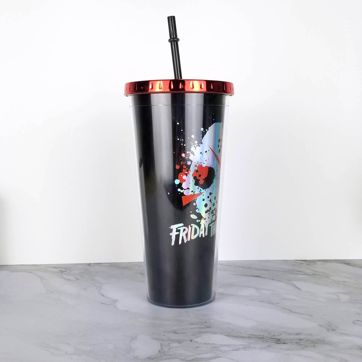 Nightmare Before Christmas Insulated Tumbler Cup Straw