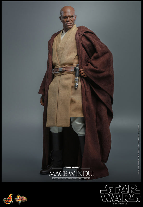 Load image into Gallery viewer, *Pre-Order* Mace Windu (Star Wars: Attack of the Clones) 1:6 Figure by Hot Toys
