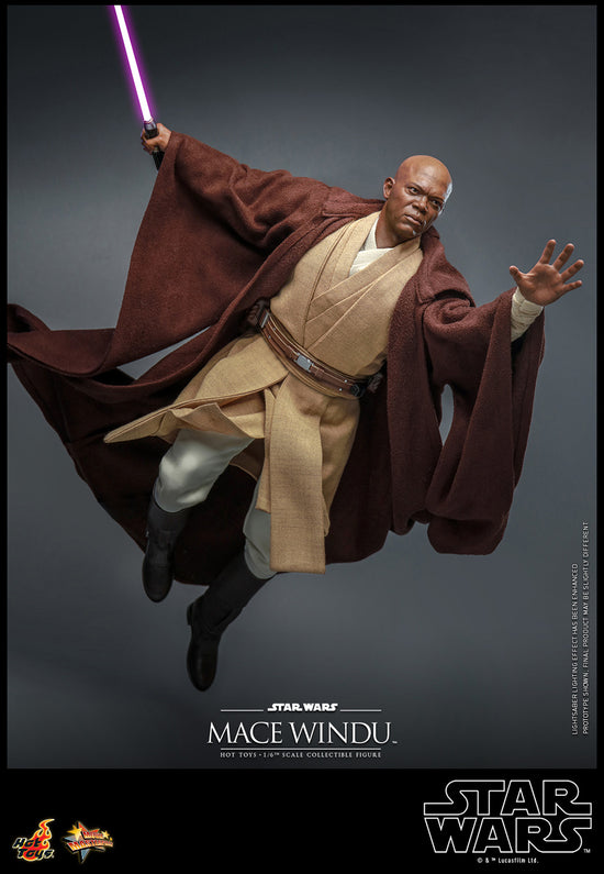 Load image into Gallery viewer, *Pre-Order* Mace Windu (Star Wars: Attack of the Clones) 1:6 Figure by Hot Toys
