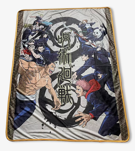 Load image into Gallery viewer, Jujutsu Kaisen Goodwill Event Fleece Throw Blanket
