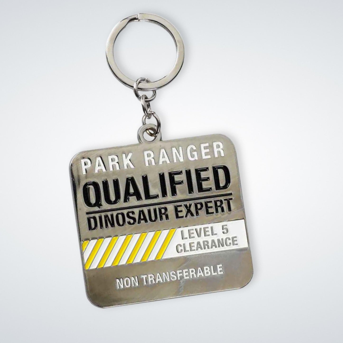 Park Ranger Level 5 Clearance Badge (Jurassic Park) Metal Keychain