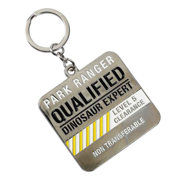 Park Ranger Level 5 Clearance Badge (Jurassic Park) Metal Keychain