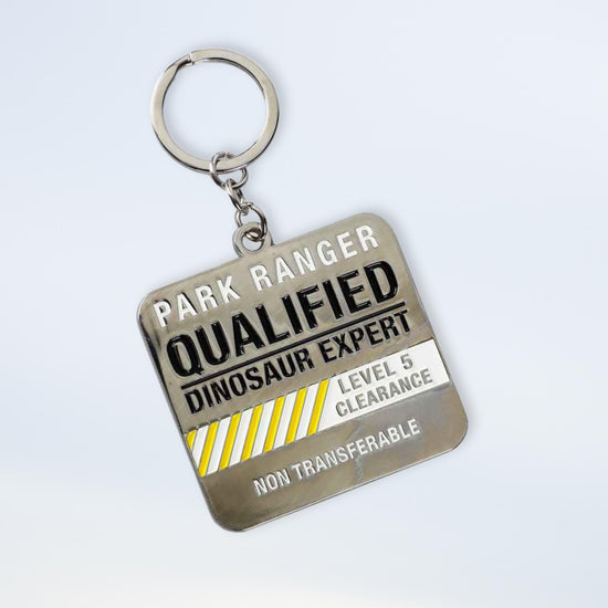 Park Ranger Level 5 Clearance Badge (Jurassic Park) Metal Keychain