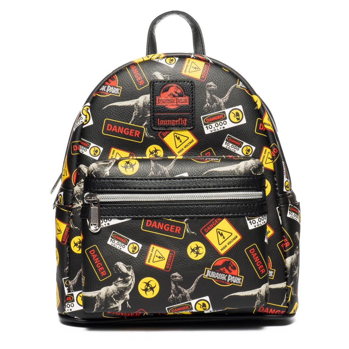 Jurassic Park Waring Signs Mini Backpack by LoungeFly