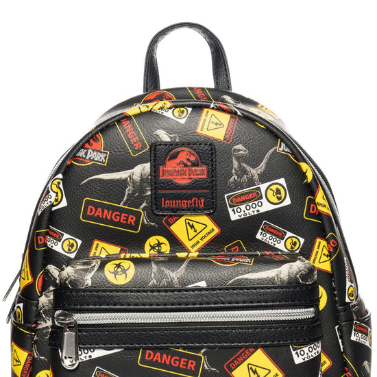 jurassic park warning mini backpack purse by loungefly