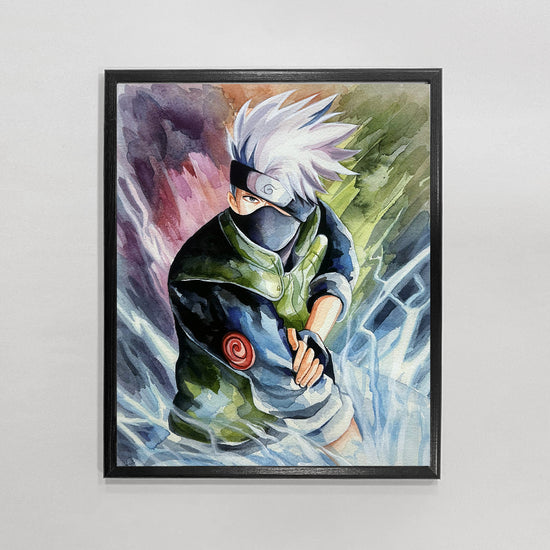 Load image into Gallery viewer, Kakashi &amp;quot;Copy Ninja&amp;quot; Naruto Shippuden Watercolor Art Print
