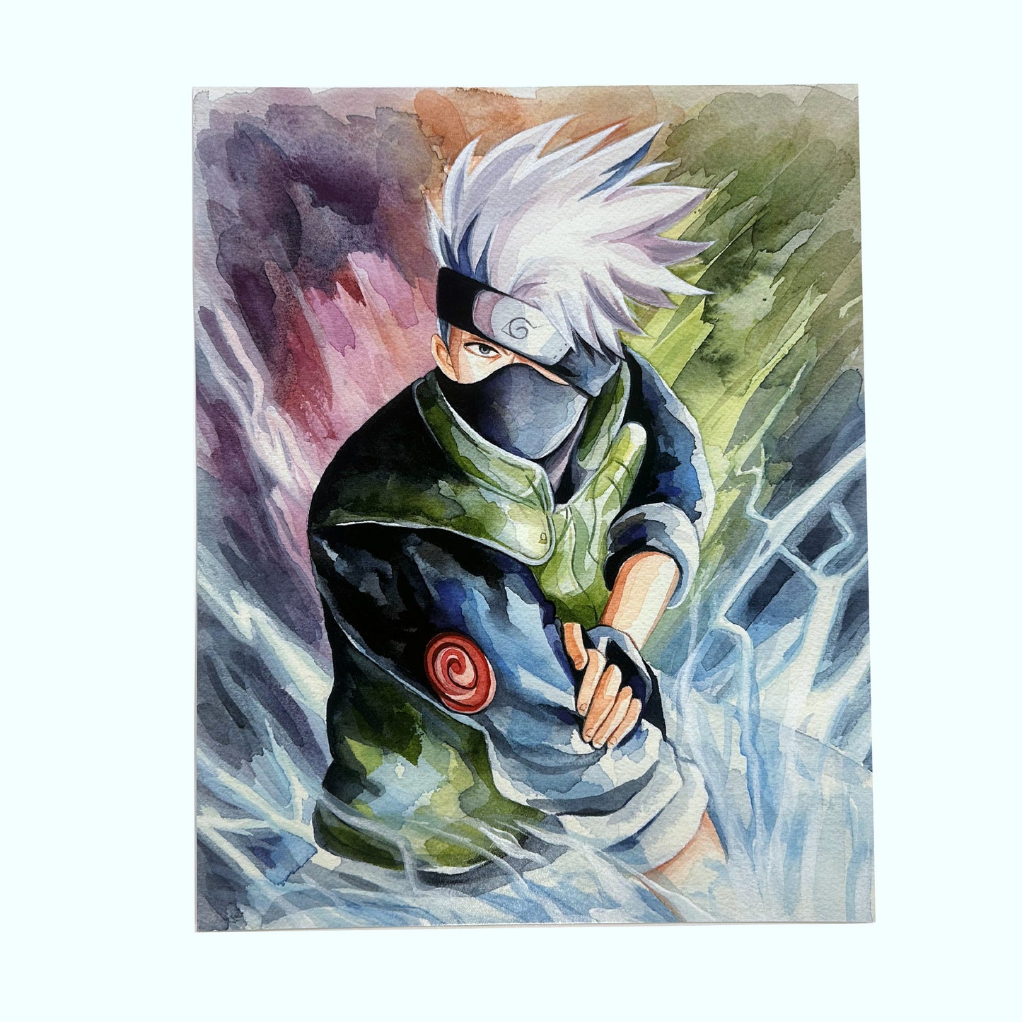 My drawing of Kakashi when he got the sharingan for the first time. : r/ Naruto