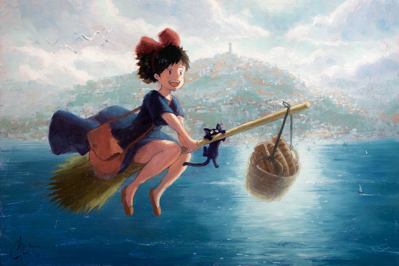 Kiki's Delivery Service (Studio Ghibli) Premium Art Print