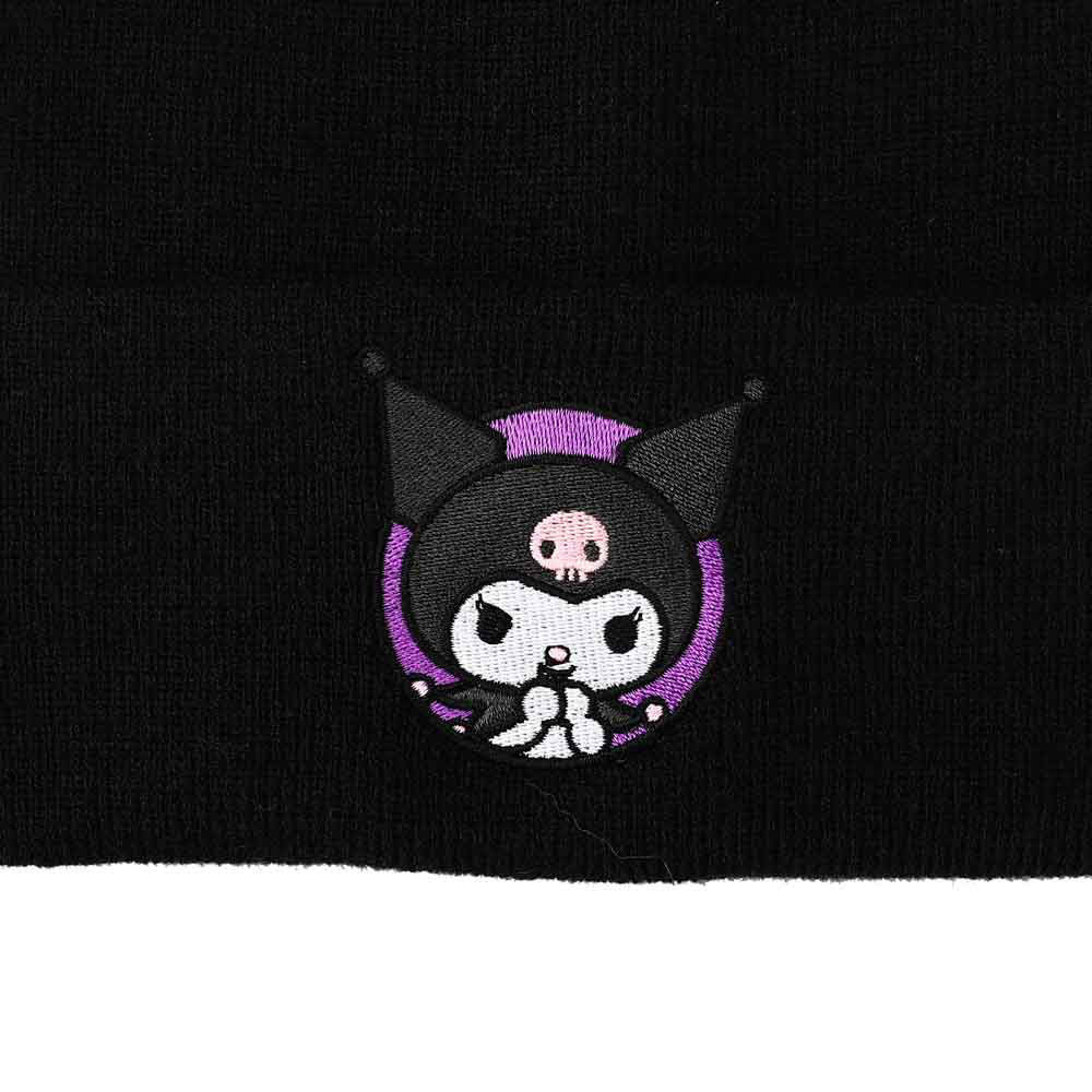 Kuromi Sanrio Hello Kitty & Friends Embroidered Cuff Beanie Hat