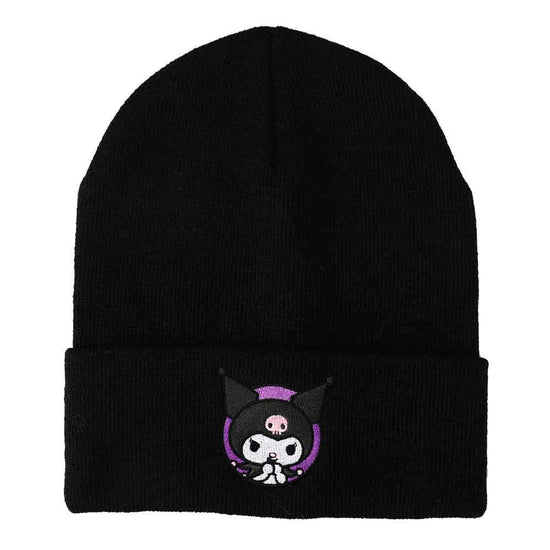 Kuromi Sanrio Hello Kitty & Friends Embroidered Cuff Beanie Hat