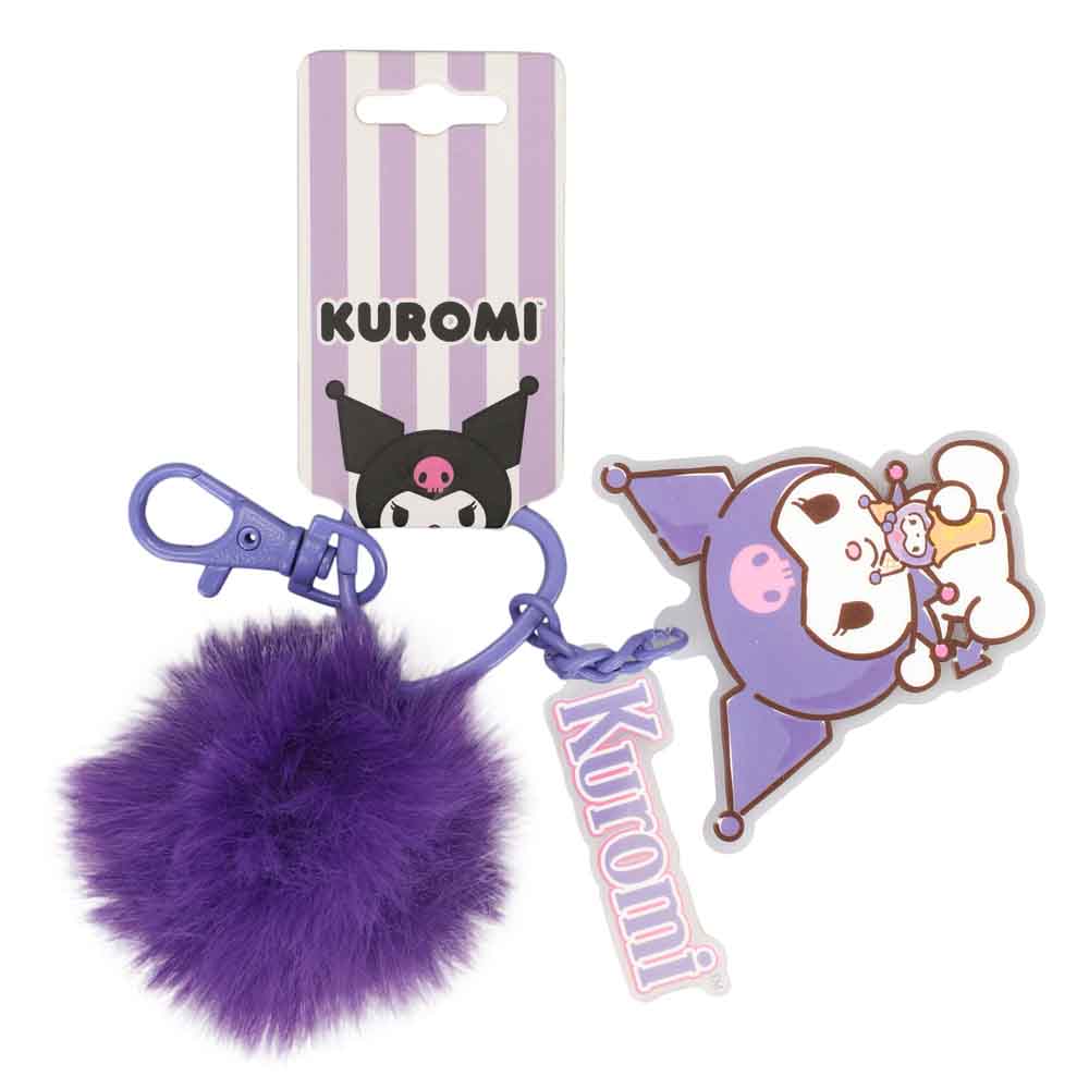 Load image into Gallery viewer, Kuromi (Hello Kitty and Friends) Sanrio Purple Charm Keychain
