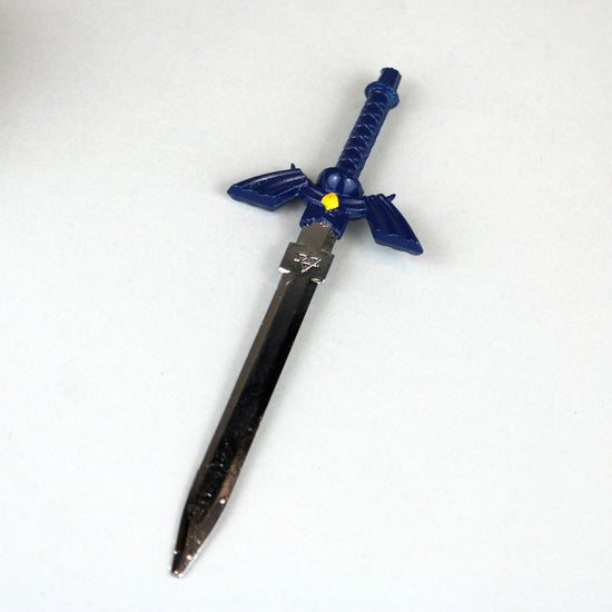 Load image into Gallery viewer, Master Sword in the Stone (Legend of Zelda) Blue Letter Opener Display
