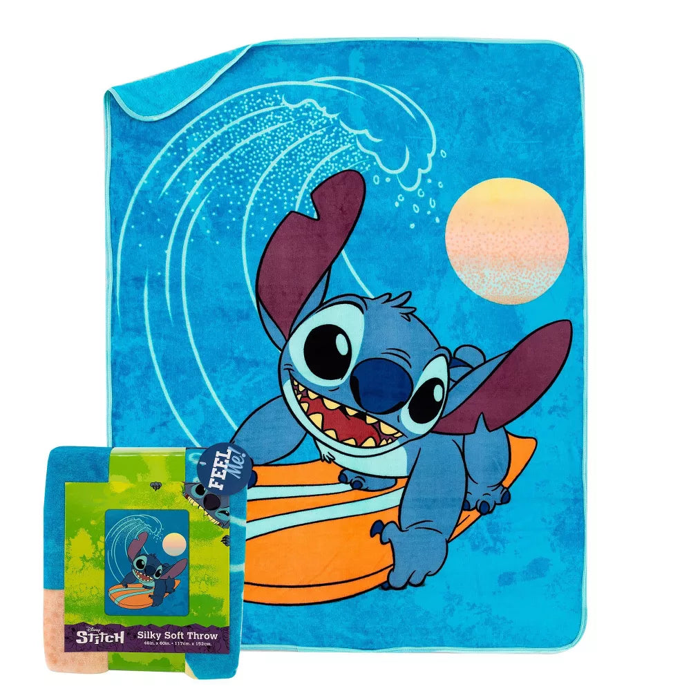 Lilo & Stitch "Make Waves" Disney Silk Touch Throw Blanket