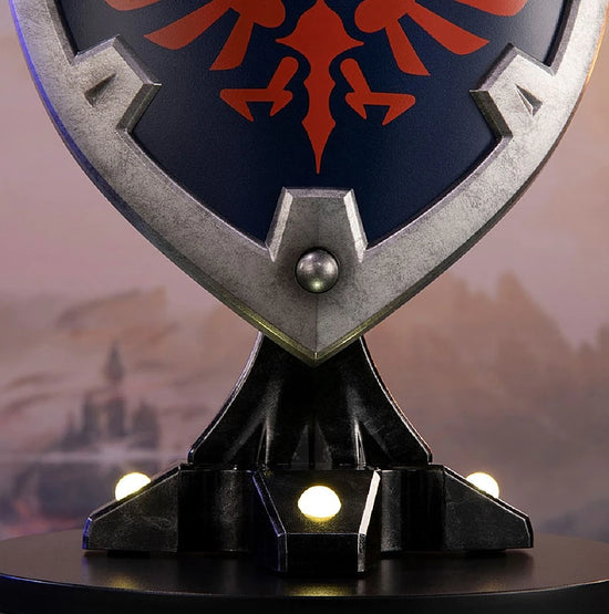 Hylian Shield (The Legend of Zelda: Breath of the Wild)  12" Statue with LED Lighted Stand