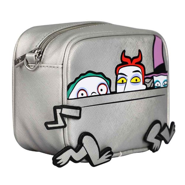 Load image into Gallery viewer, Lock, Shock, &amp;amp; Barrel The Nightmare Before Christmas Crossbody Bag
