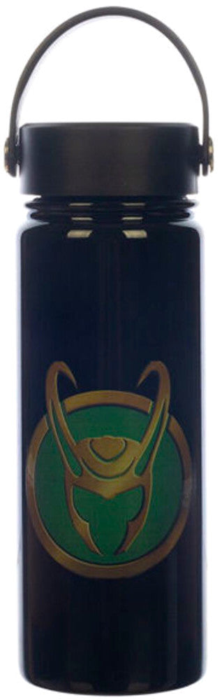 Load image into Gallery viewer, Loki Helmet (Marvel) Stainless Steel 17 oz Water Bottle
