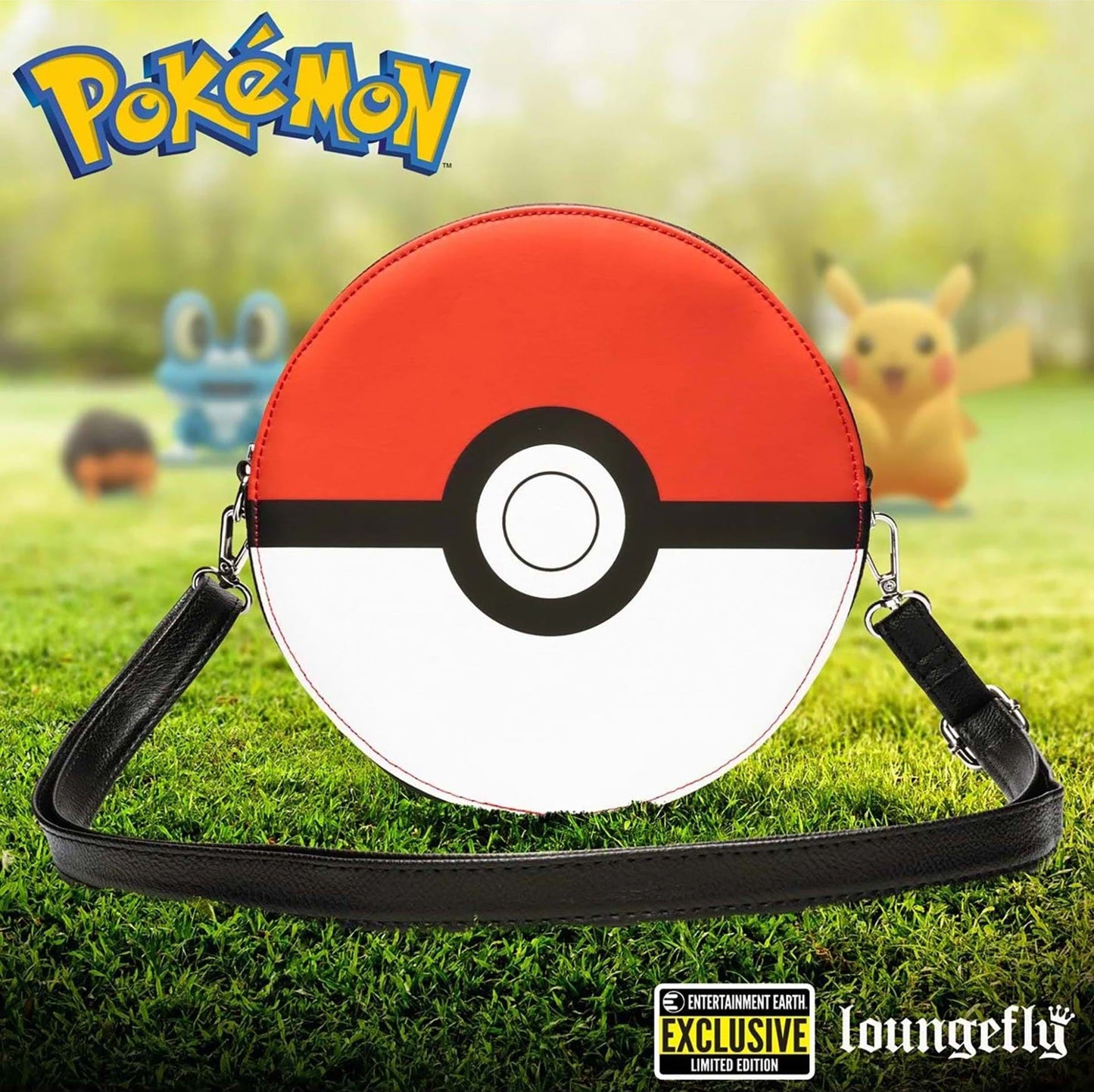 Load image into Gallery viewer, Pokemon Poke Ball EE Exclusive Crossbody Purse by Loungefly
