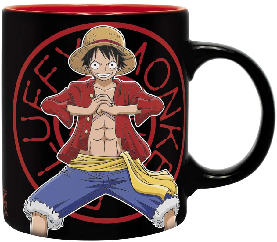 One Piece Luffy Mug, Journal, and Keychain Gift Set