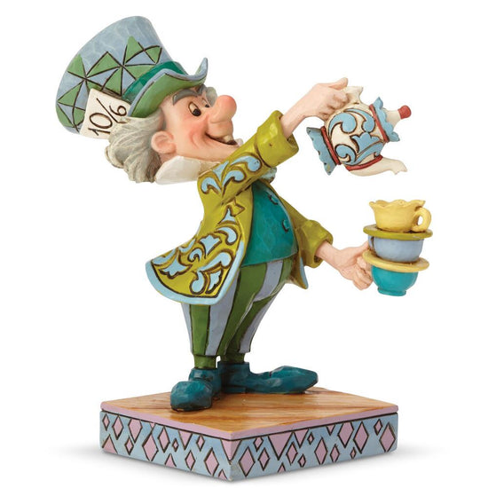 Load image into Gallery viewer, Mad Hatter &amp;quot;A Spot of Tea&amp;quot; Alice in Wonderland Disney Traditions Statue
