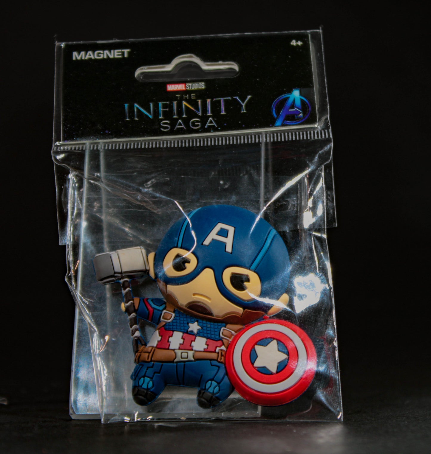 Captain America with Mjolnir  Marvel 3D Foam Magnet