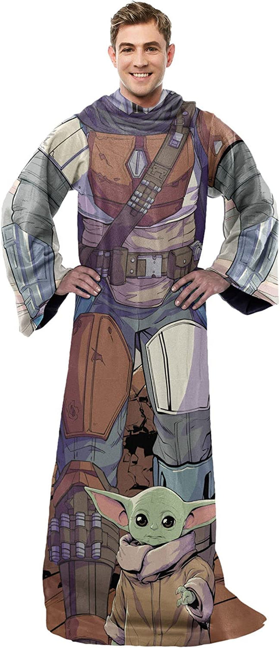 Mandalorian Costume (Star Wars: The Mandalorian) Wearable Blanket With Sleeves