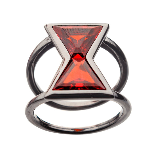 *Clearance!* Black Widow (Marvel) Hourglass Ring by RockLove