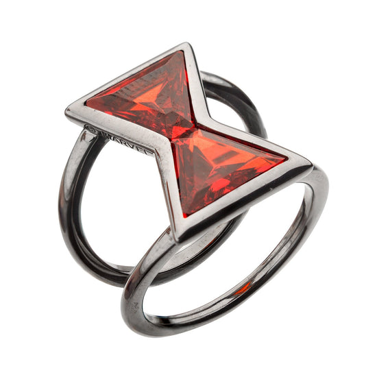 Load image into Gallery viewer, *Clearance!* Black Widow (Marvel) Hourglass Ring by RockLove
