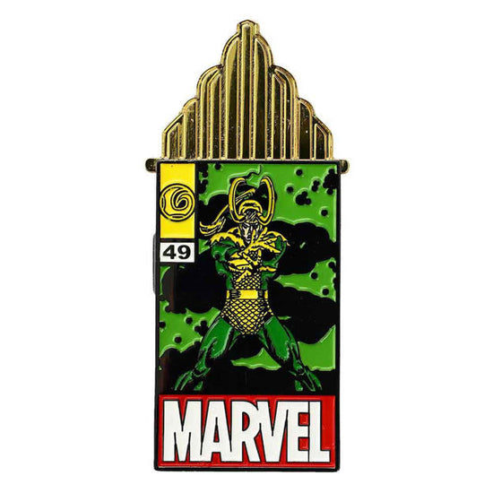 Load image into Gallery viewer, Loki Royal Palace of Valaskjalf (Marvel) Sliding Comic Book Cover Enamel Pin
