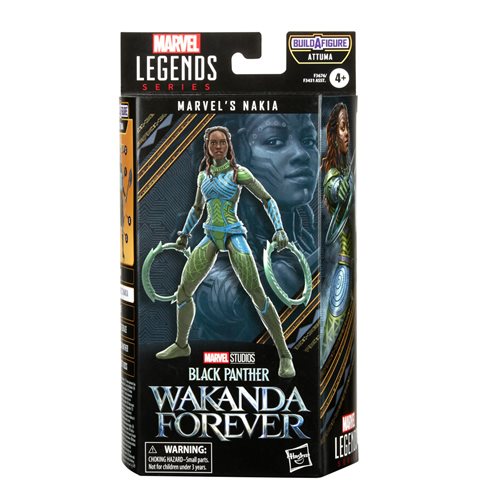 Load image into Gallery viewer, Marvel&amp;#39;s Nakia (Black Panther: Wakanda Forever) Marvel Legends Figure (Attuma BAF)
