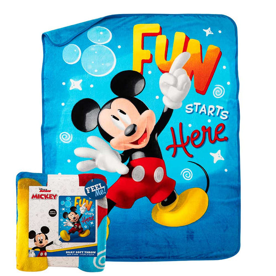 Load image into Gallery viewer, Mickey Mouse Silk Touch Throw Blanket

