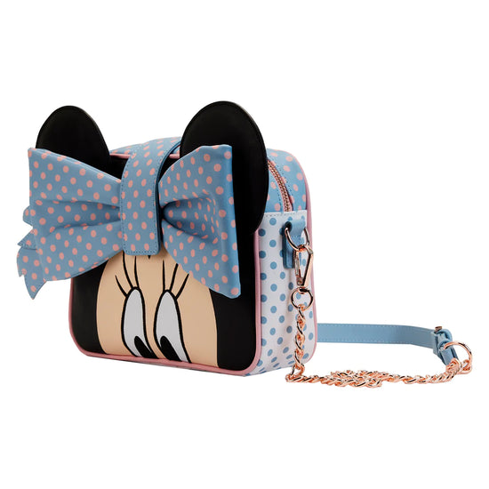 Minnie Mouse (Disney) Pastel Polka Dot Crossbody Bag by Loungefly