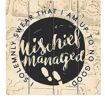  Mischief Managed (Harry Potter) Marauder's Map Wooden Plank Sign