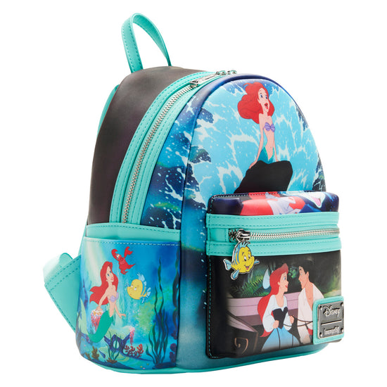 Load image into Gallery viewer, Movie Scenes (The Little Mermaid) Disney Mini Backpack by Loungefly
