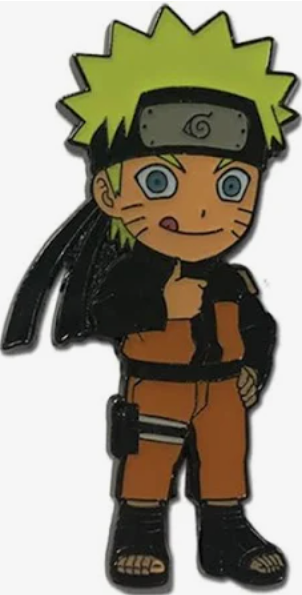 Load image into Gallery viewer, Thumbs Up Chibi Naruto (Naruto) Metal Enamel Pin
