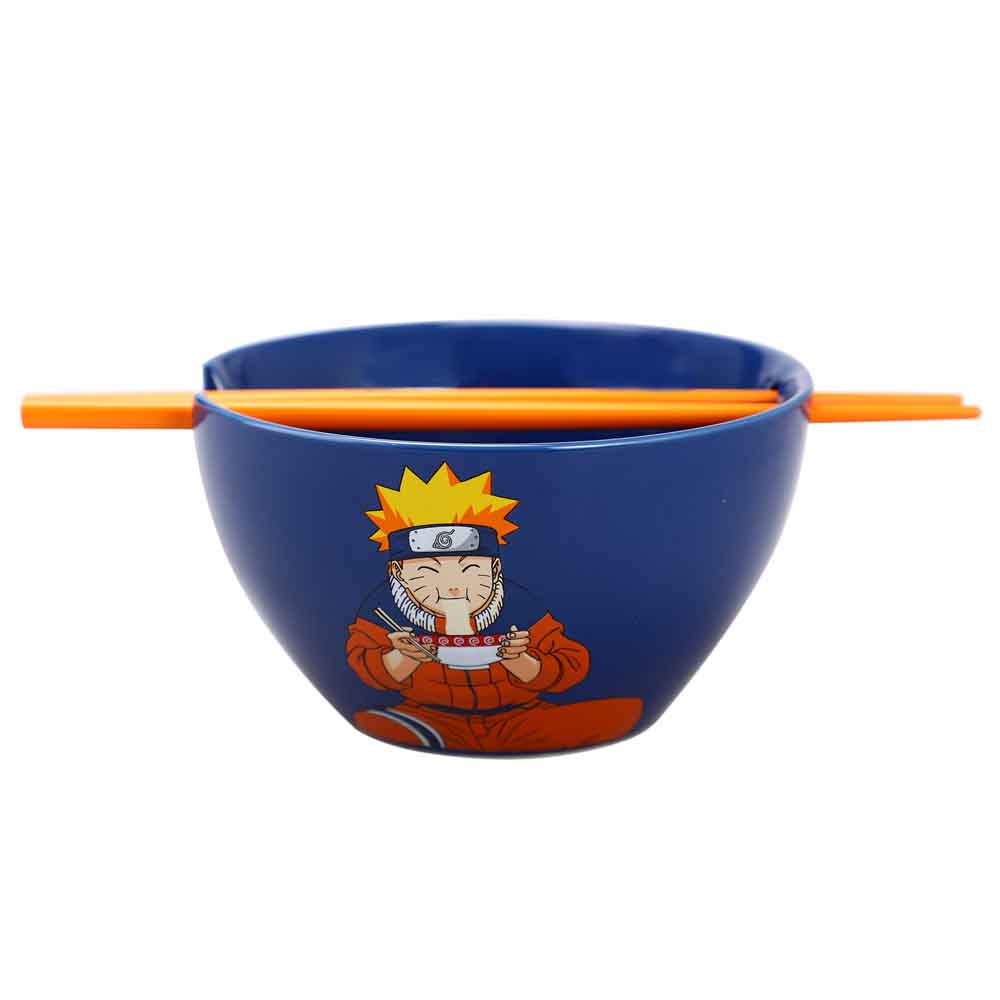 Naruto (Naruto Shippuden) 6" Ceramic Ramen Bowl with Chopsticks