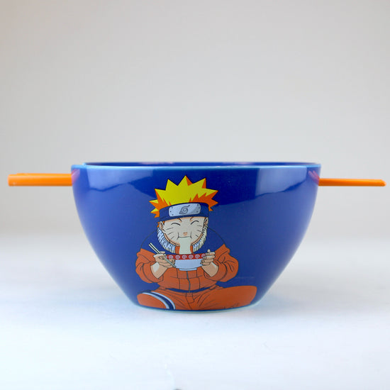 Naruto (Naruto Shippuden) 6" Ceramic Ramen Bowl with Chopsticks