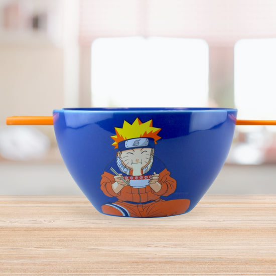 Naruto (Naruto Shippuden) 6" Ceramic Ramen Bowl with Chopsticks